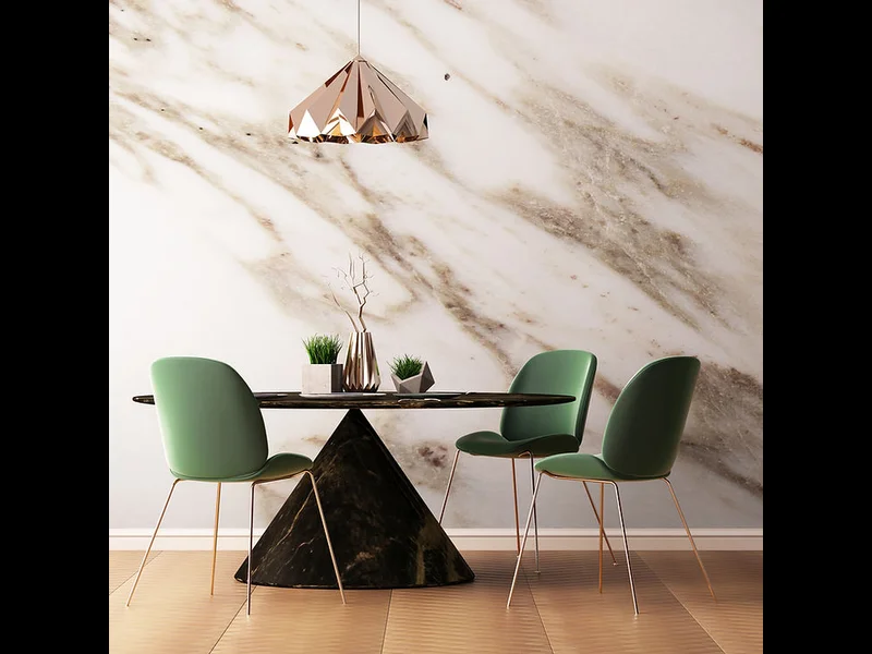 Furniture/mebel terbuat dari marmer Fagetti.