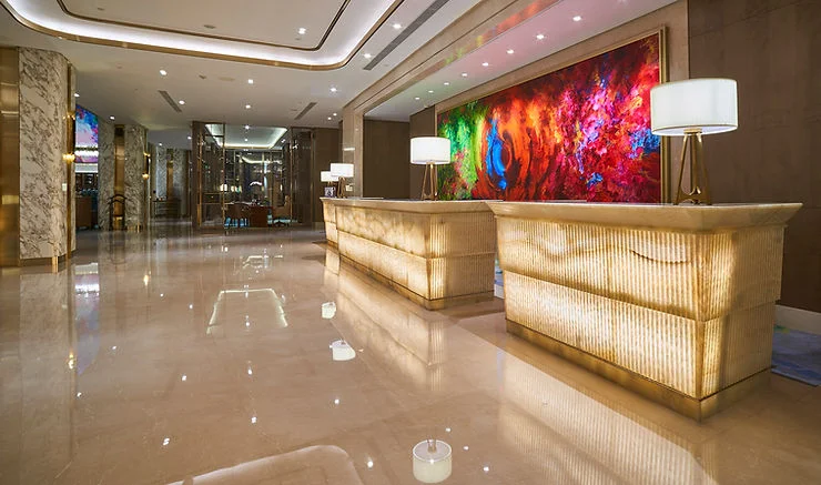 Desain batu onyx pada project Fagetti