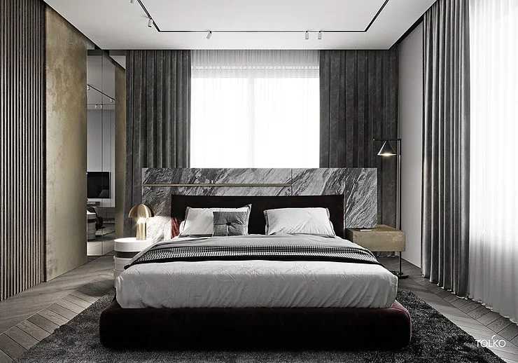 Double headboard marmer Fagetti