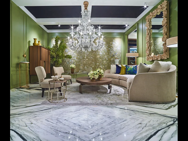 Pilihan warna, motif dan corak lantai marmer